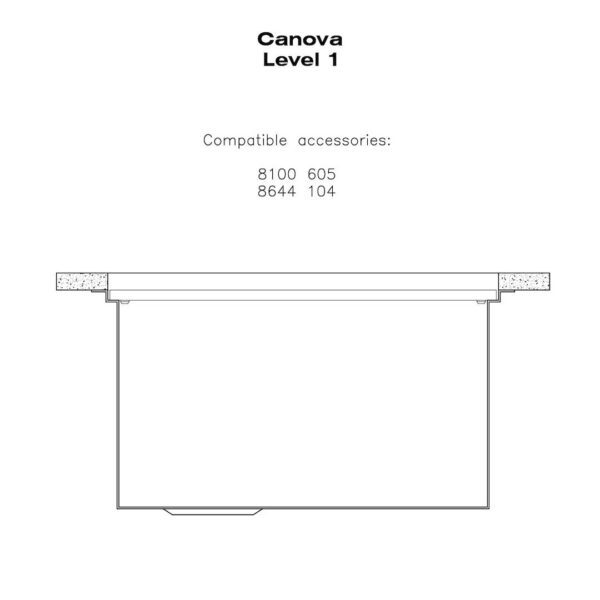 Sink Canova 35″ x 20" – U/M